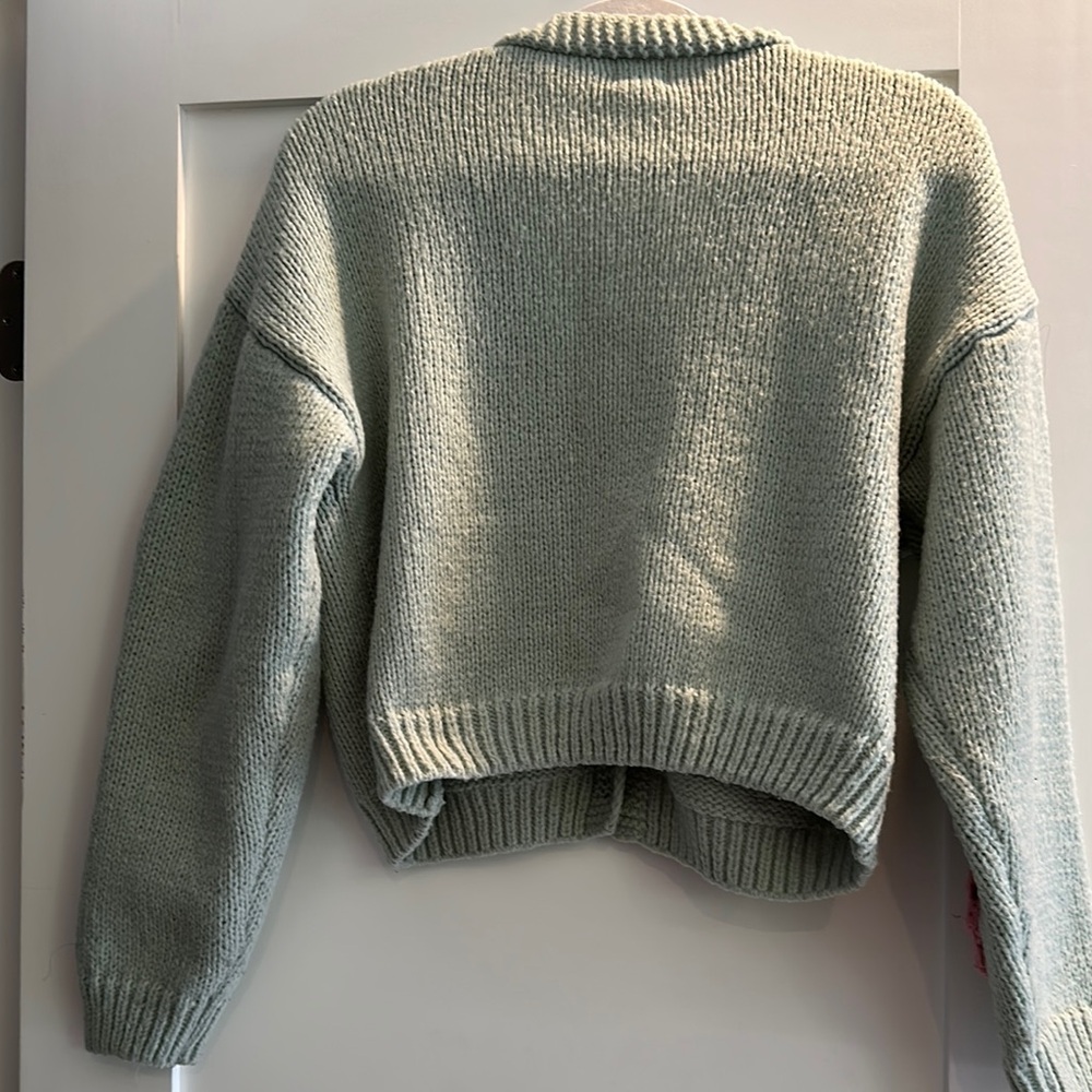 Floral Knit Cardigan Sweater - Picture 4 of 4